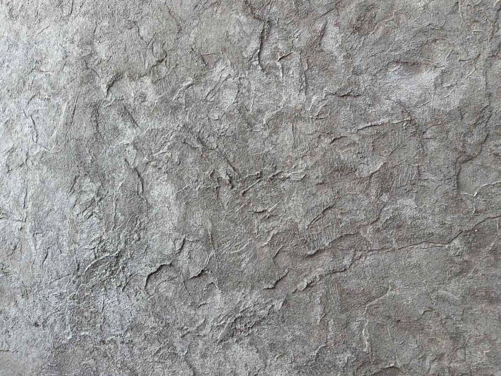 Close up of stamped concrete