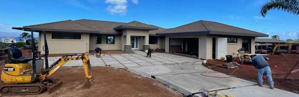Stamped Concrete Designs by Crescent Custom Homes - Maui, HI